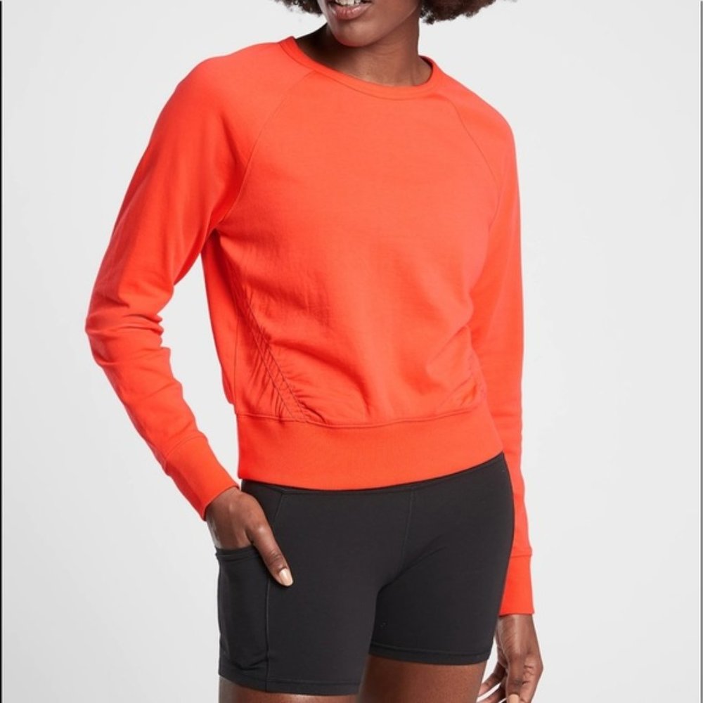 Athleta Sundown Puckered Sweatshirt XS